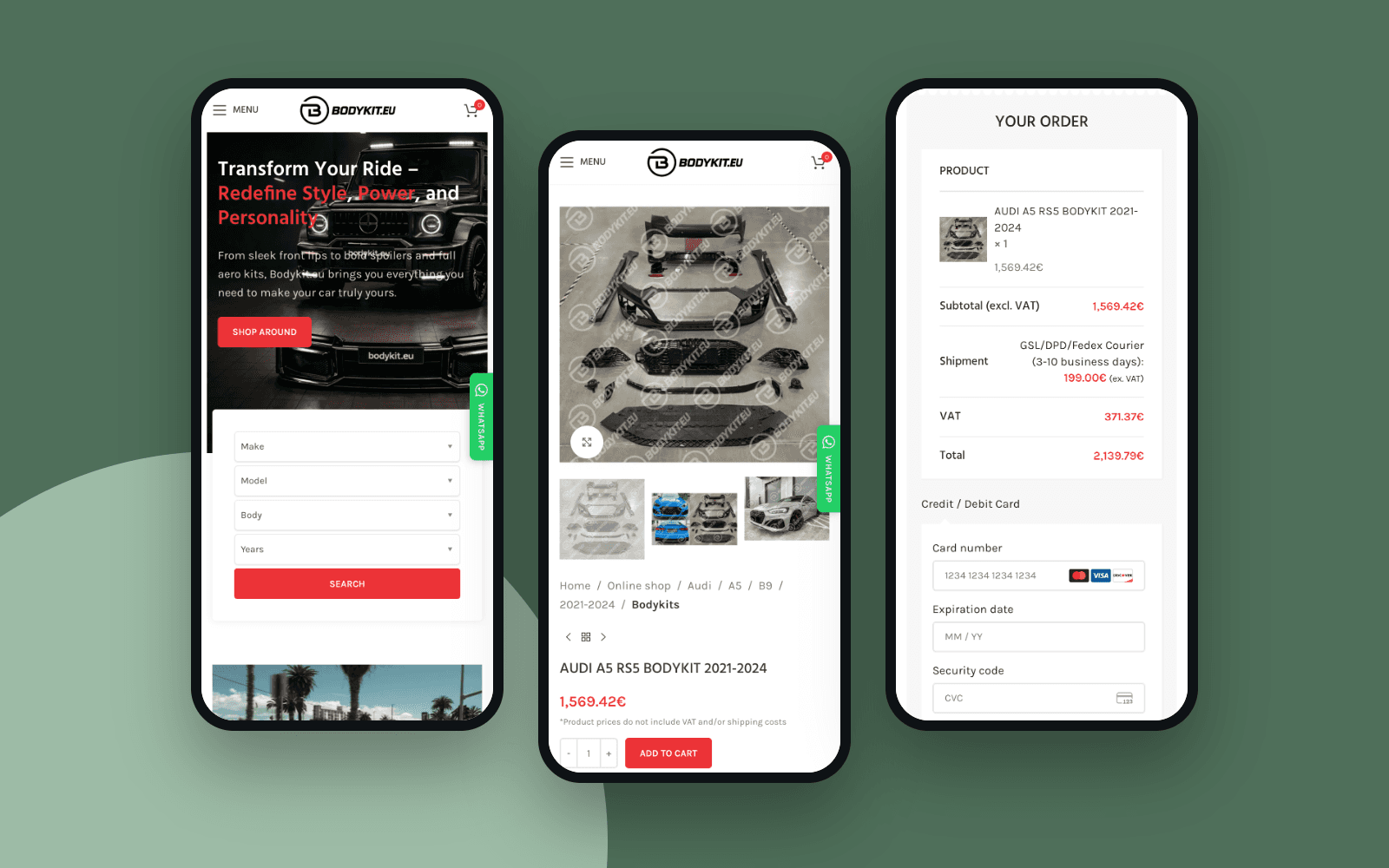 Bodykit.eu – mobili versija